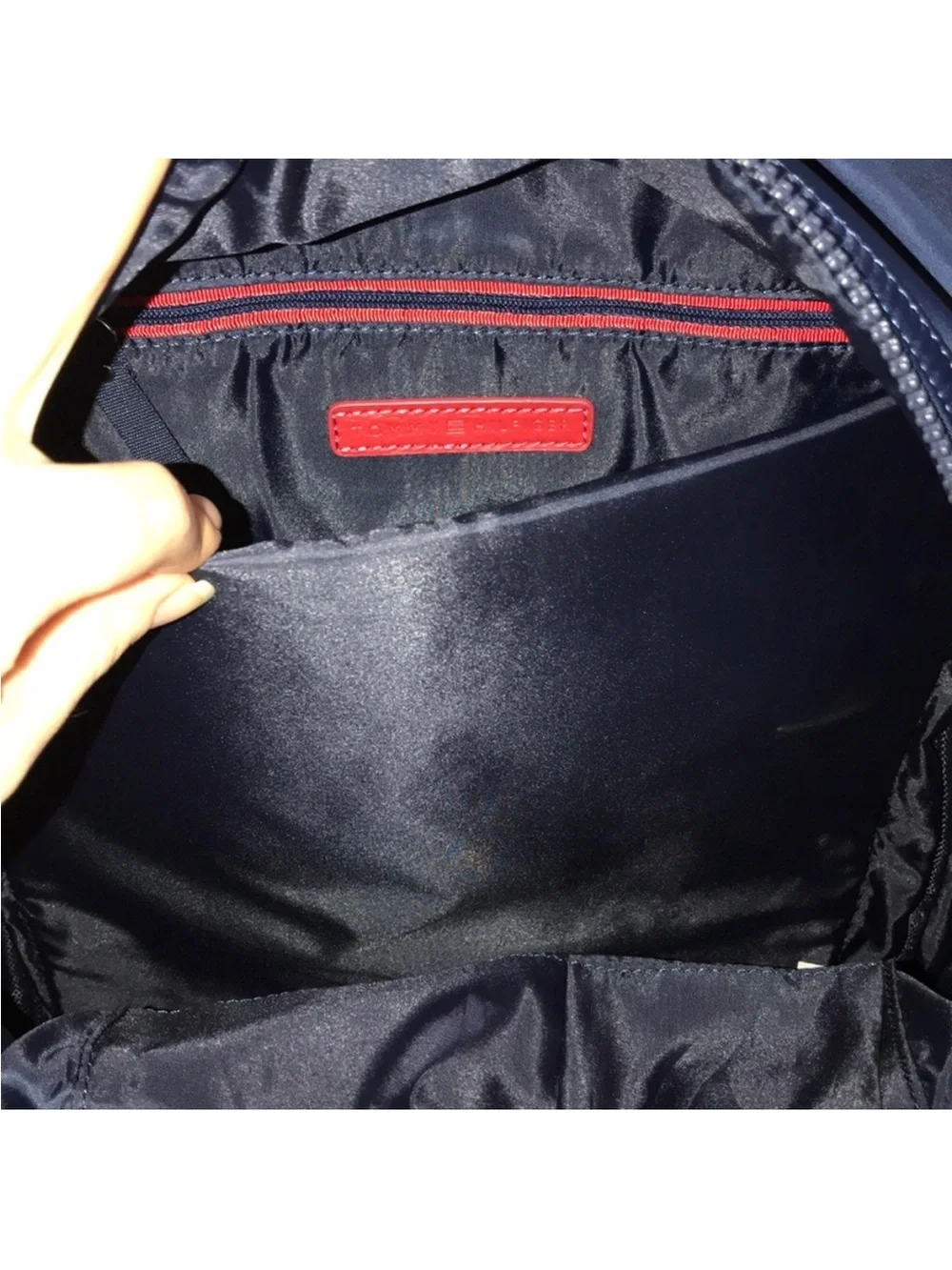 ❤️ Tommy Hilfiger Navy Red Nylon Backpack
